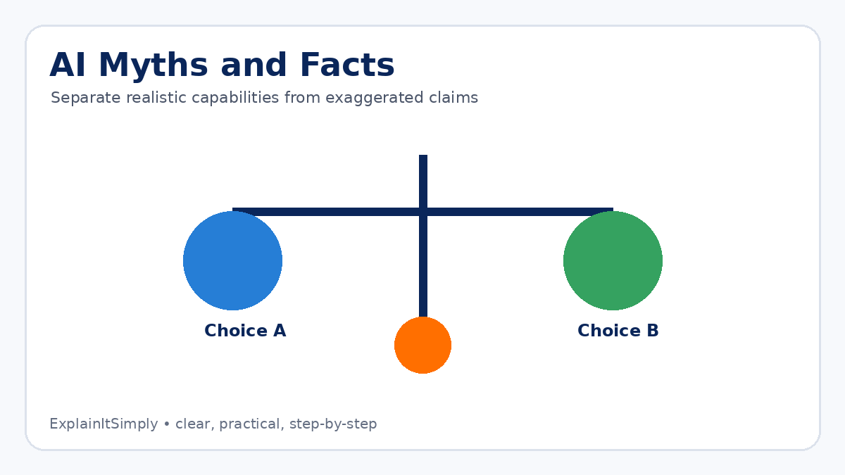 Realistic image for AI Myths vs Facts