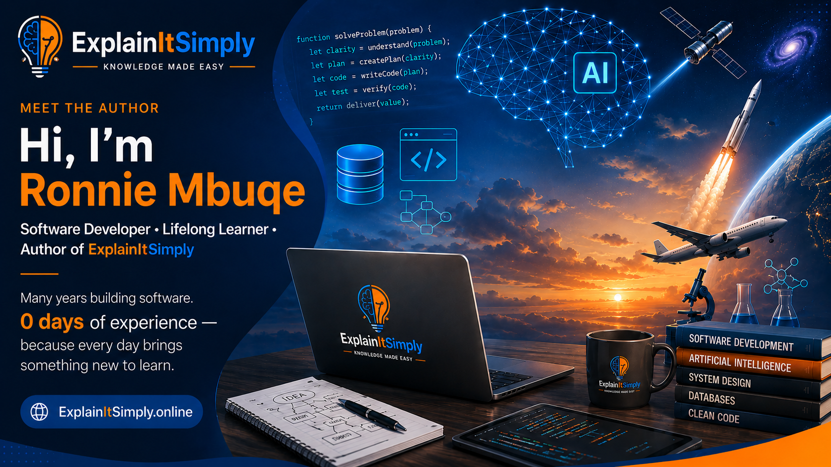 Meet Ronnie Mbuqe, author of ExplainItSimply