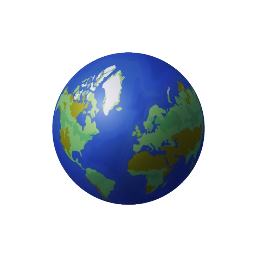 Detailed view of Earth
