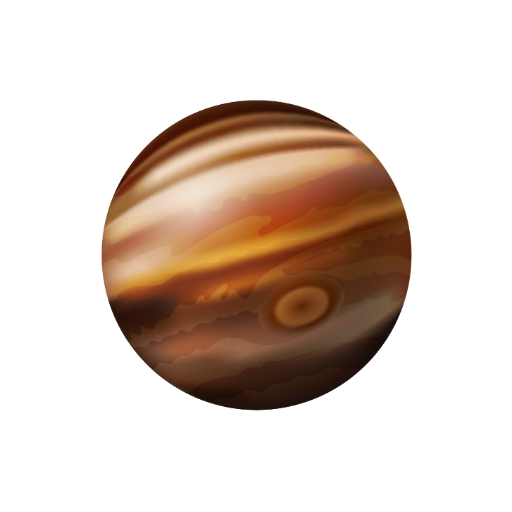 Detailed view of Jupiter