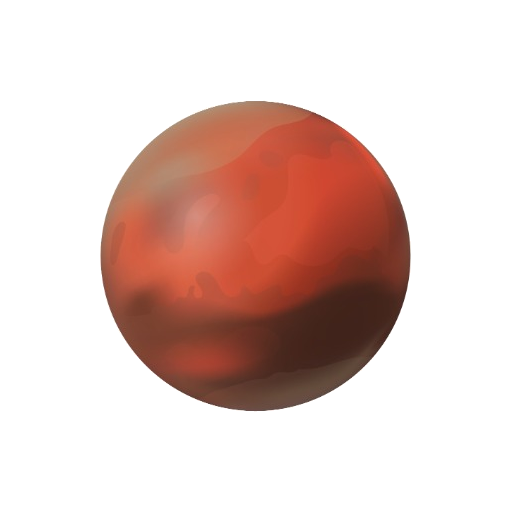 Detailed view of Mars