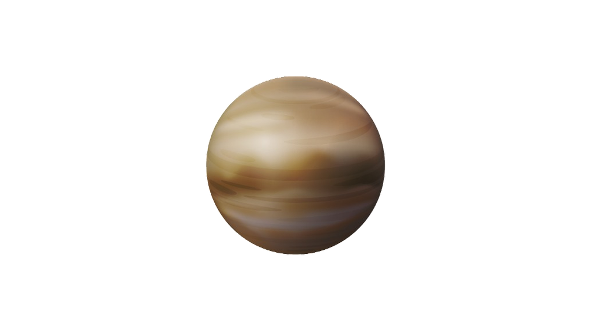 Educational illustration of Venus